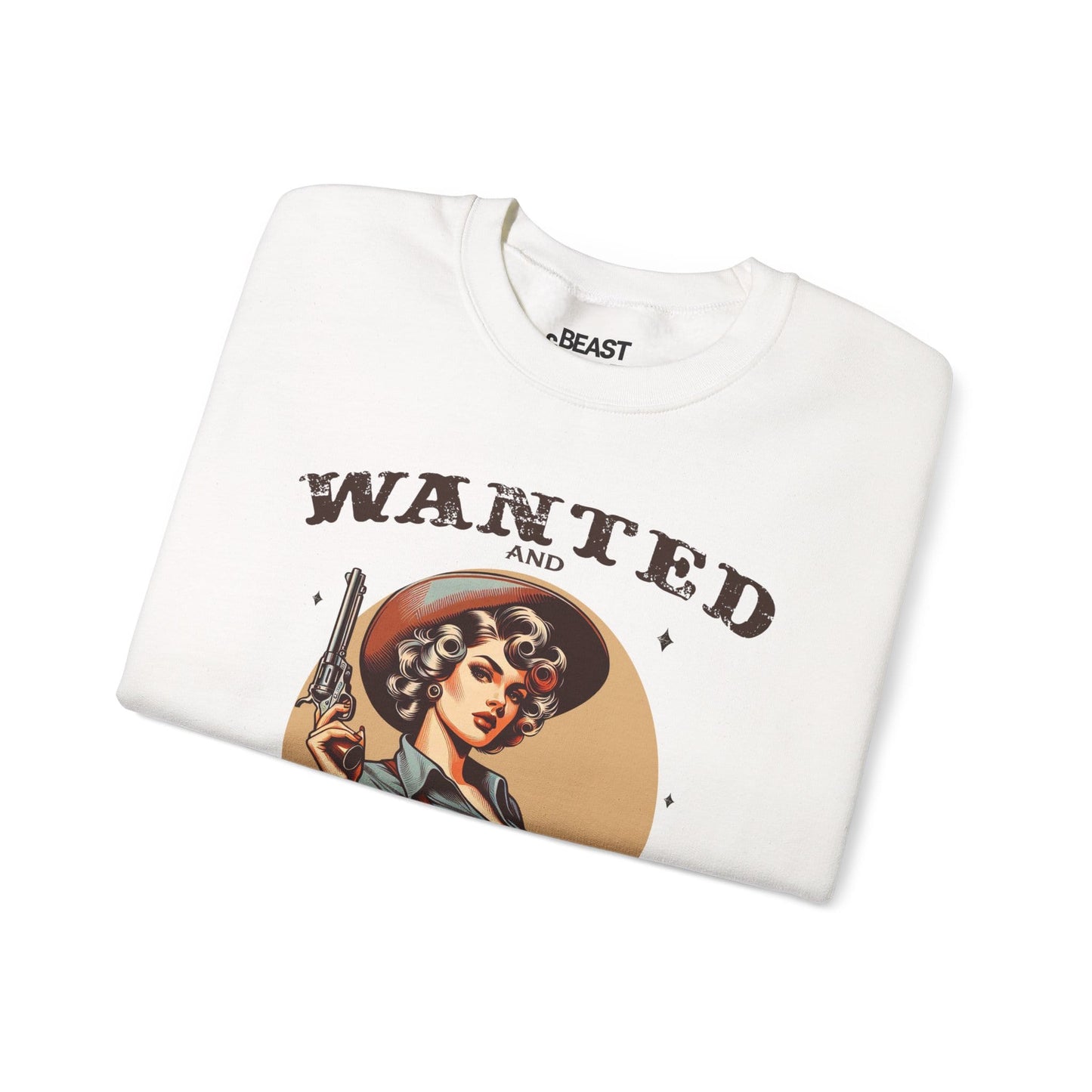 wanted and wild cowgirl sweatshirt sweatshirt cowgirl gift idea image 5