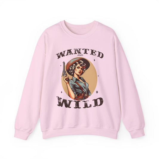 Wanted and Wild Cowgirl Sweatshirt - funny sweatshirt by Cheeky Business