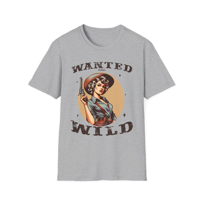 Wanted & Wild Cowgirl T-Shirt - funny t-shirt by Cheeky Business