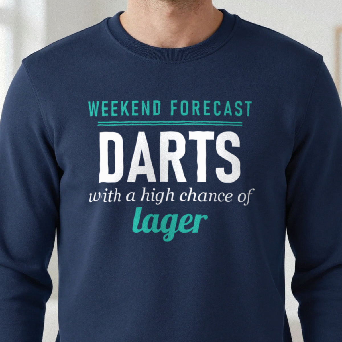 Weekend Forecast Darts With A Chance Of Lager Funny Darts T-Shirt & Sweatshirt in another colour