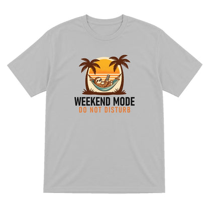 Weekend Mode Do Not Disturb Funny T-Shirt & Sweatshirt T-Shirt in Sport Grey