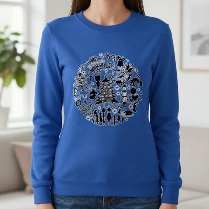 Welcome To Whoville Christmas Collage T-Shirt & Sweatshirt in Royal, worn, our photo