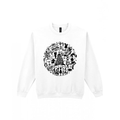 Welcome To Whoville Christmas Collage T-Shirt & Sweatshirt Sweatshirt in White