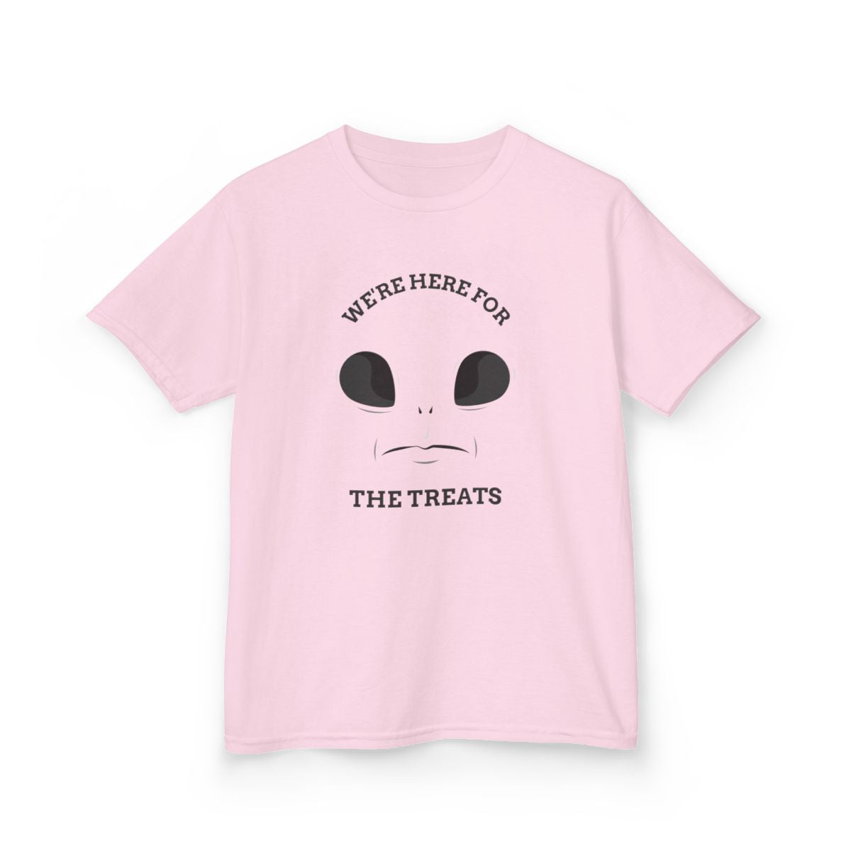 We're Here For The Treats Halloween Kids T-Shirt - funny t-shirt by Cheeky Business