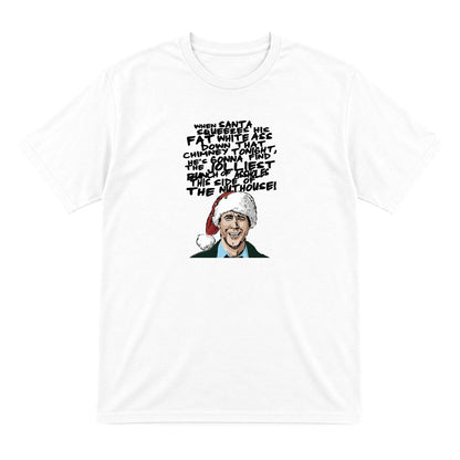 When Santa Squeezes Christmas Quote T-Shirt & Sweatshirt T-Shirt in White