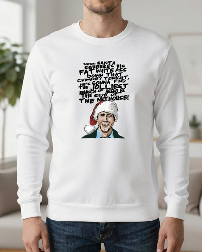 When Santa Squeezes Christmas Quote T-Shirt & Sweatshirt worn