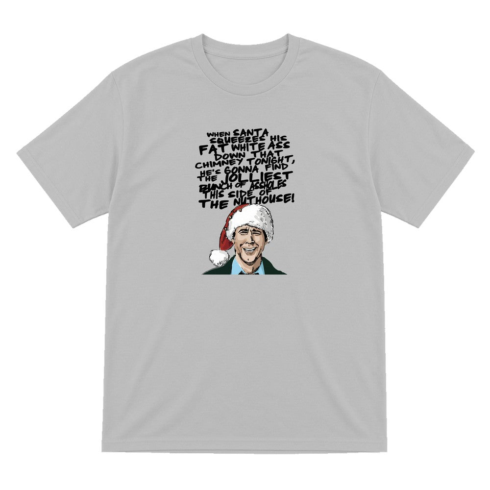 When Santa Squeezes Christmas Quote T-Shirt & Sweatshirt T-Shirt in Sport Grey
