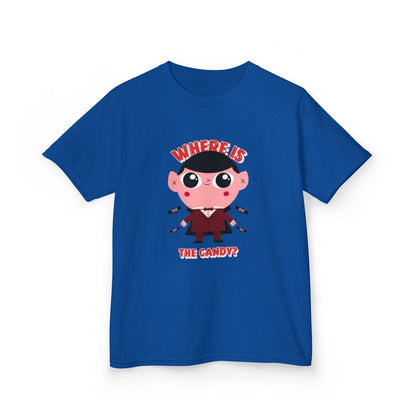 Where Is The Candy? Kids Halloween T-Shirt - funny t-shirt by Cheeky Business