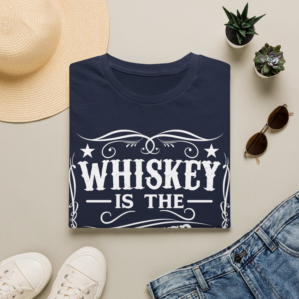 Whiskey Is the Answer T-Shirt - funny t-shirt by Cheeky Business