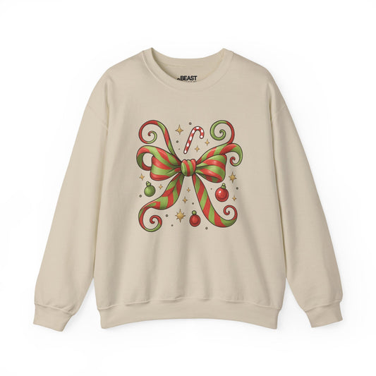 whoville bow sweatshirt sand sweatshirt coquette gift idea