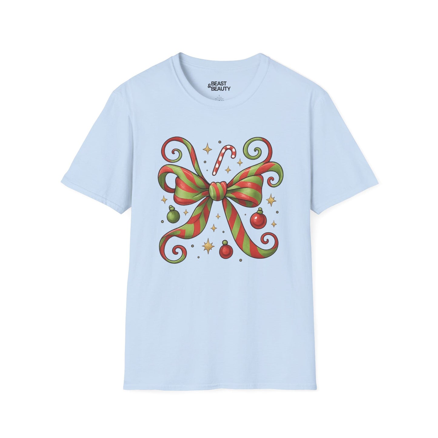 whoville bow t-shirt light blue t-shirt coquette gift idea