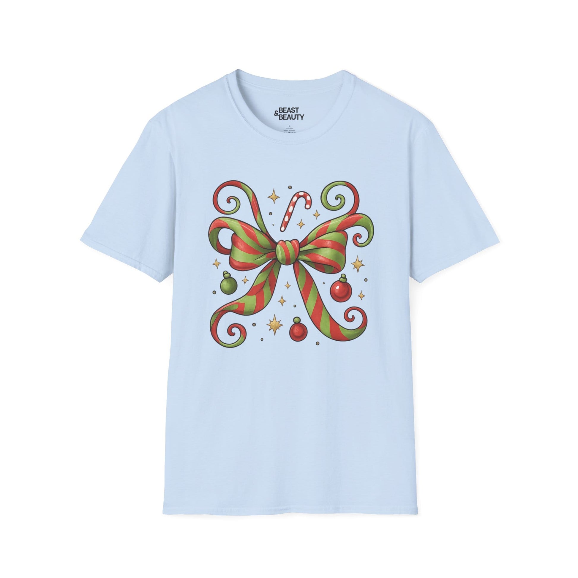 whoville bow t-shirt light blue t-shirt coquette gift idea