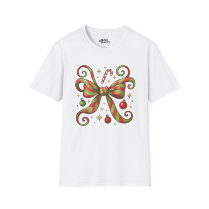 whoville bow t-shirt white t-shirt coquette gift idea