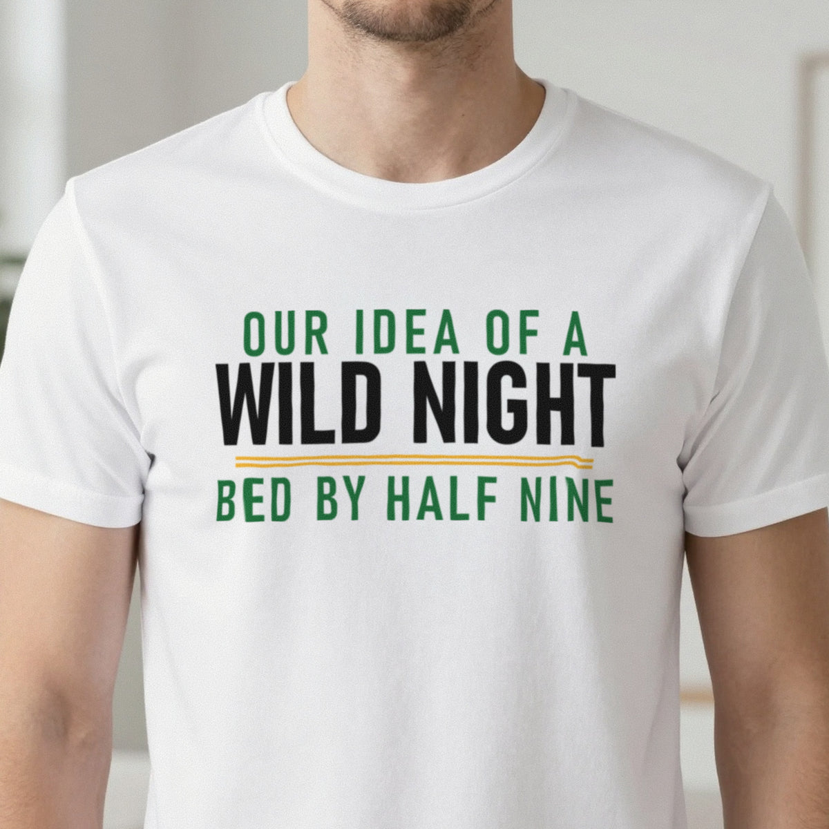 Our Idea Of A Wild Night Bed By Half Nine Funny Couples T-Shirt & Sweatshirt in another colour