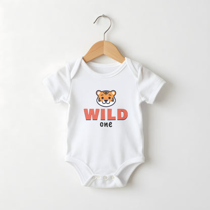 Wild One white baby grow on a hanger