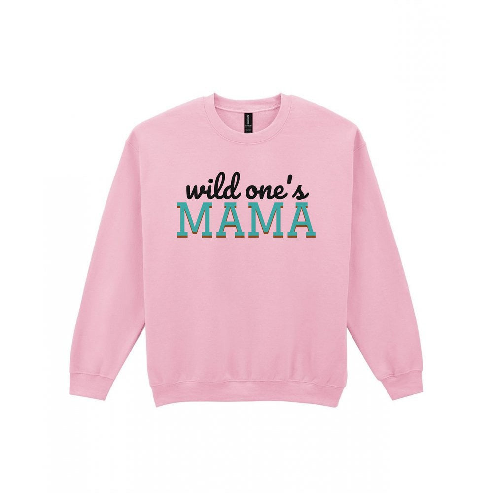Wild One's Mama Mum Sweatshirt & T-Shirt Sweatshirt in Light Pink