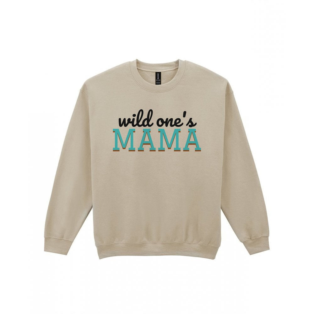 Wild One's Mama Mum Sweatshirt & T-Shirt Sweatshirt in Sand