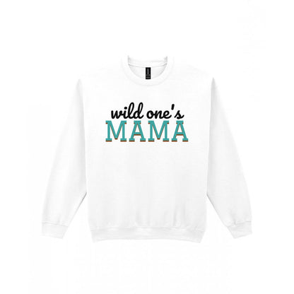 Wild One's Mama Mum Sweatshirt & T-Shirt Sweatshirt in White