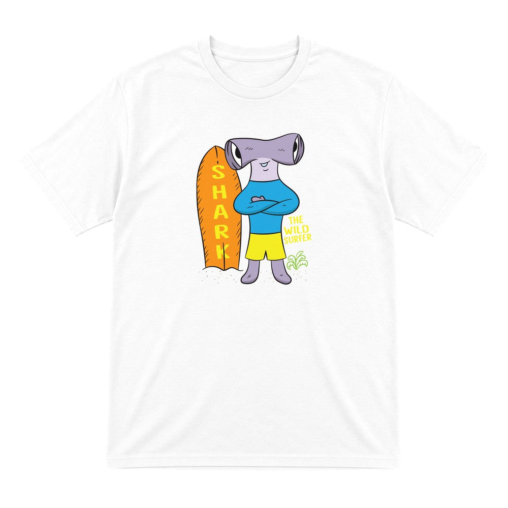 Kids Wild Surfer Shark T-Shirt & Sweatshirt T-Shirt in White