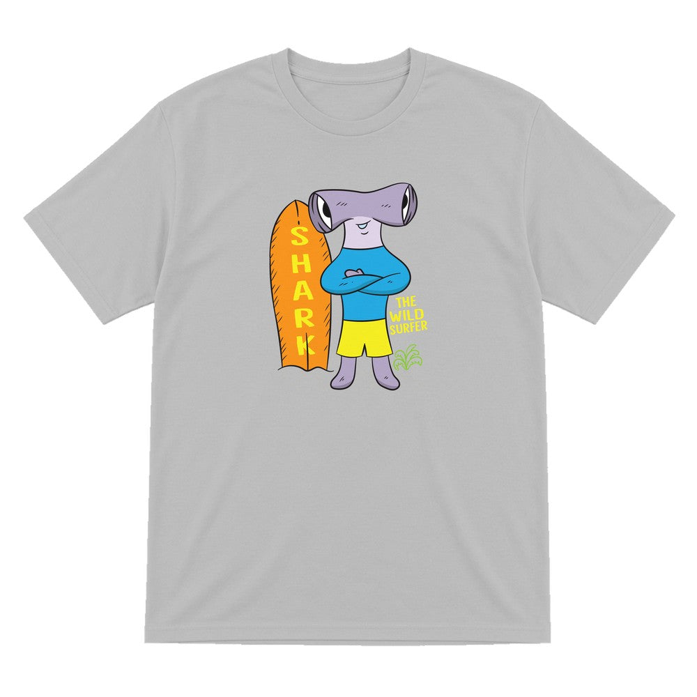 Kids Wild Surfer Shark T-Shirt & Sweatshirt T-Shirt in Sport Grey