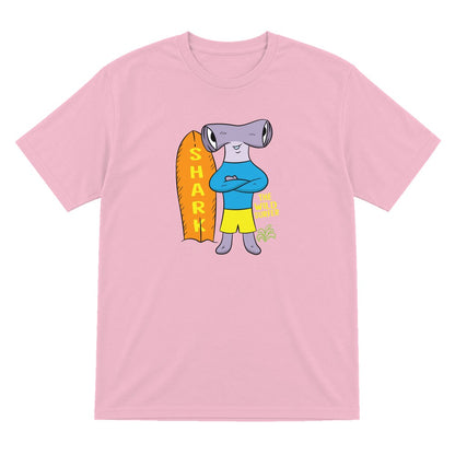 Kids Wild Surfer Shark T-Shirt & Sweatshirt T-Shirt in Light Pink
