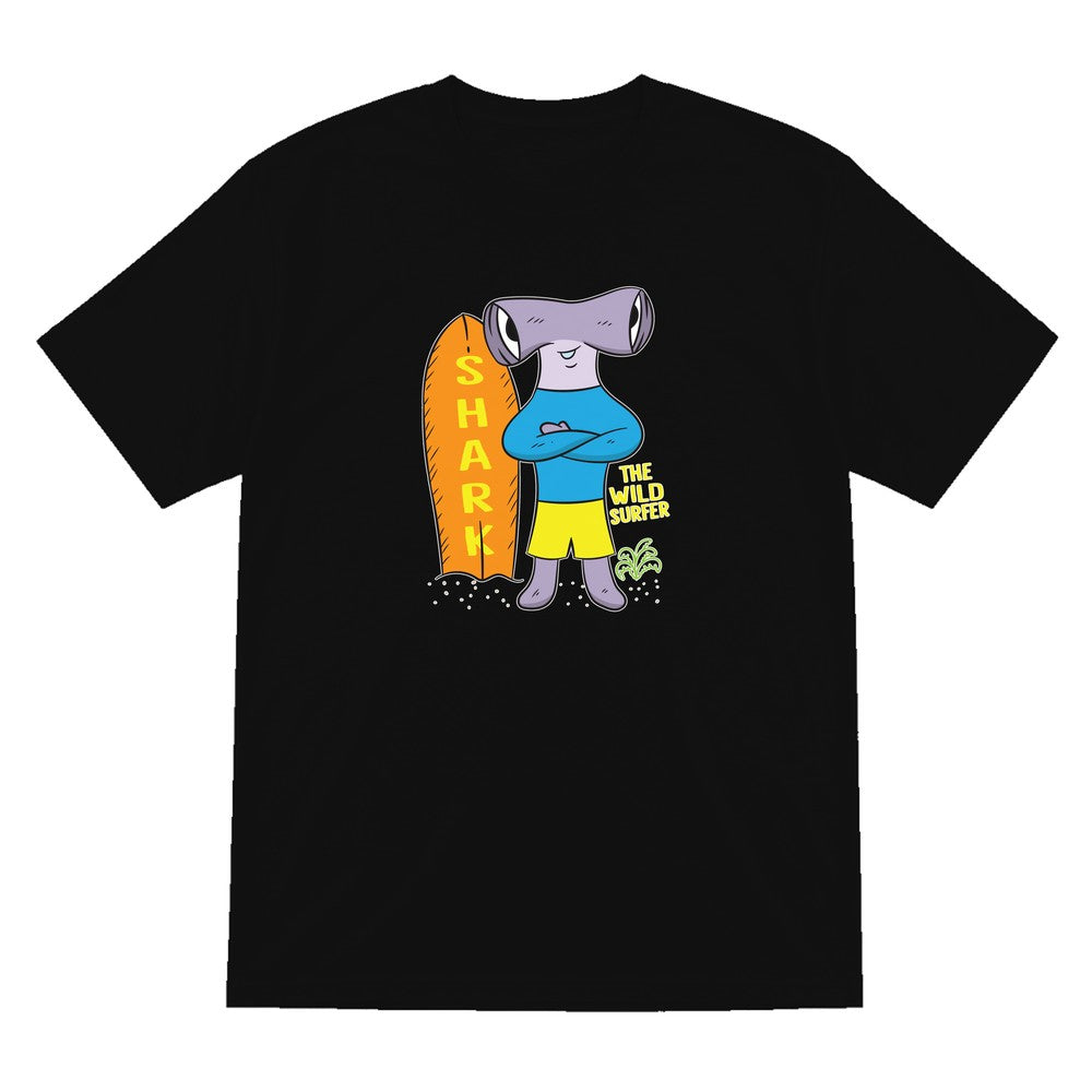 Kids Wild Surfer Shark T-Shirt & Sweatshirt T-Shirt in Black