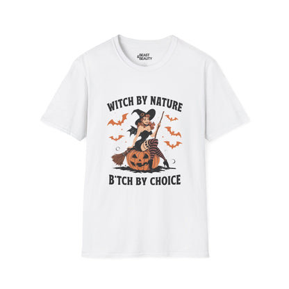 witch by nature b tch by choice funny halloween t-shirt t-shirt second colour product image