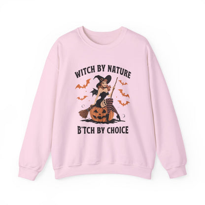 Witch By Nature Halloween Sweatshirt - funny sweatshirt by Cheeky Business