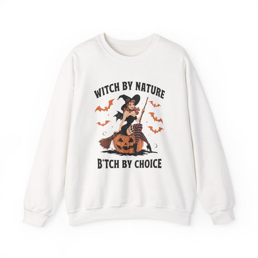 Witch By Nature Halloween Sweatshirt
