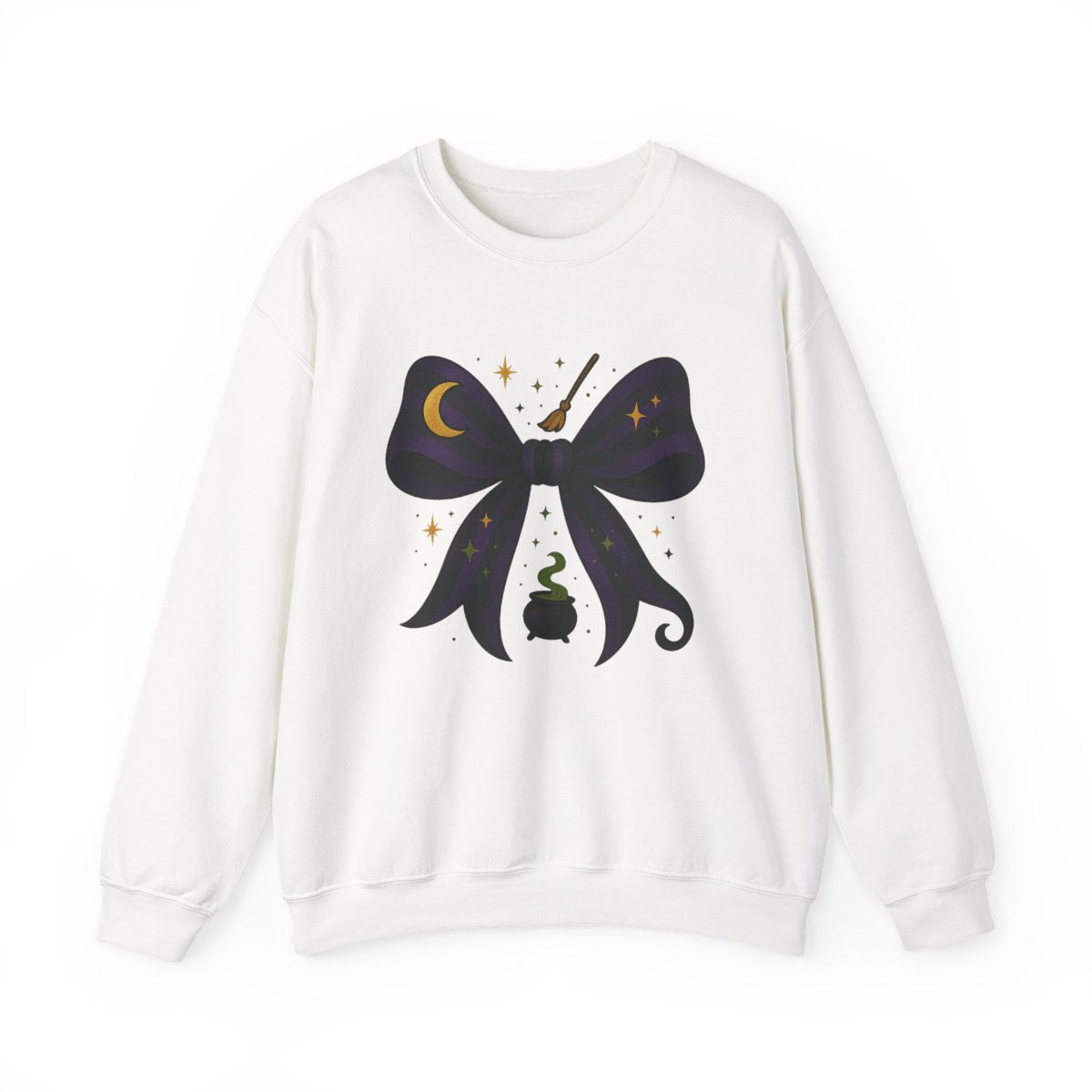 Witchy Bow Halloween Sweatshirt - funny sweatshirt by Cheeky Business