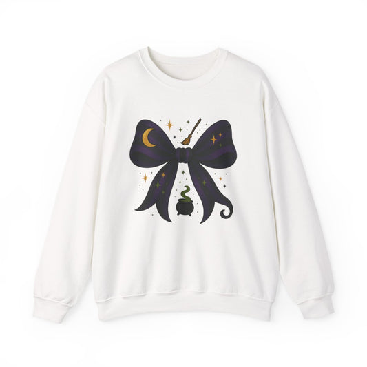 Witchy Bow Halloween Sweatshirt