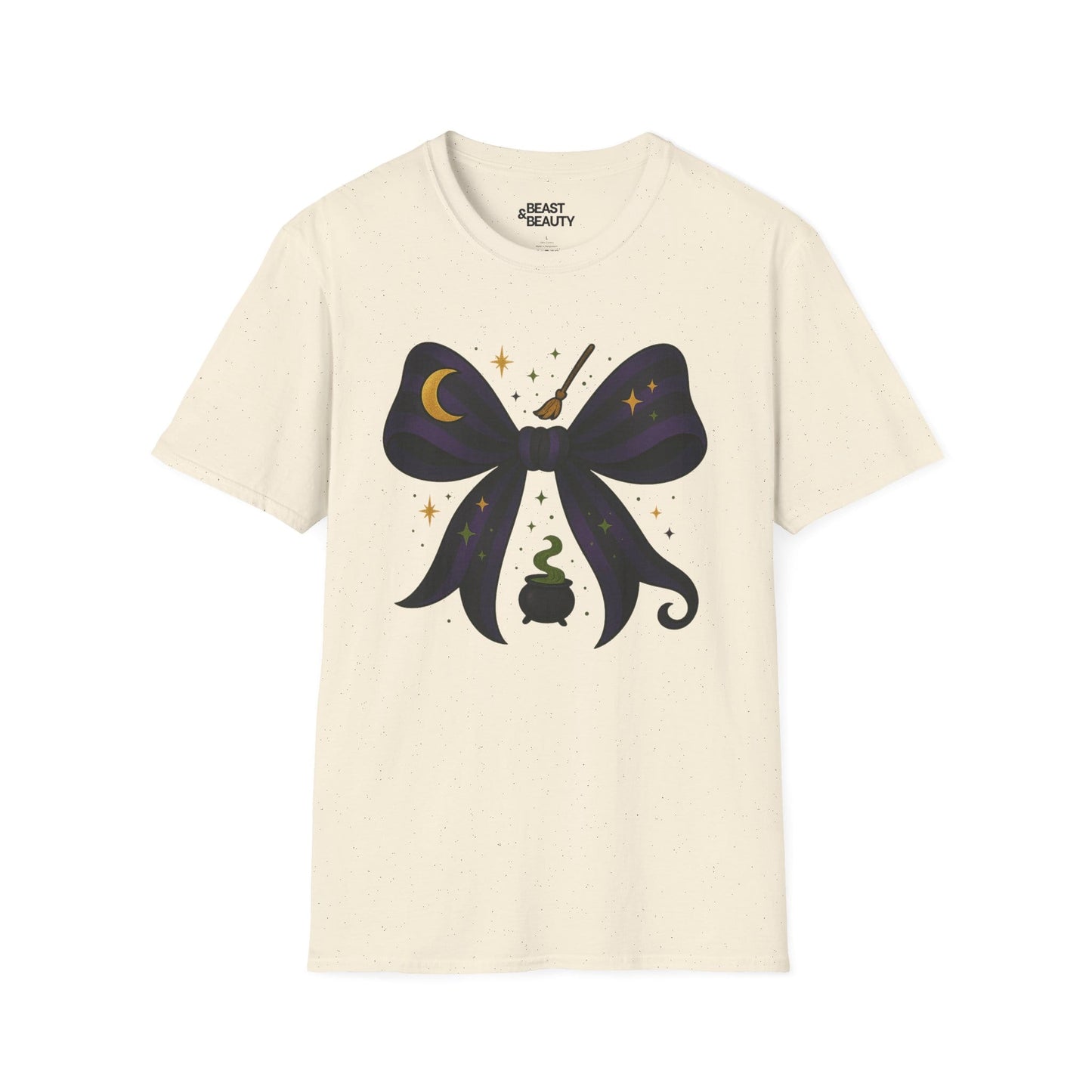 witchy bow t-shirt natural t-shirt Halloween gift idea