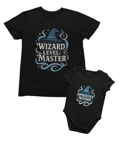 Wizard Master & Apprentice Matching T-Shirt Gift Set matching outfit set product image 1 from Beast and Beauty