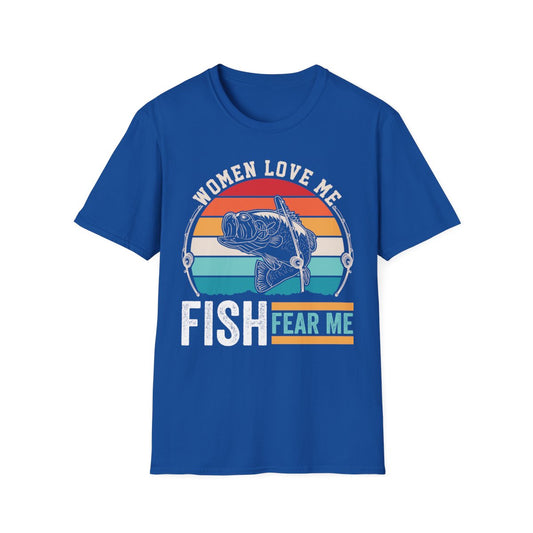 Women Love Me Fish Fear Me T-Shirt - funny t-shirt by Cheeky Business
