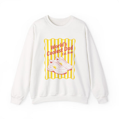 World's Coolest Dad Retro Sweatshirt - funny sweatshirt by Cheeky Business