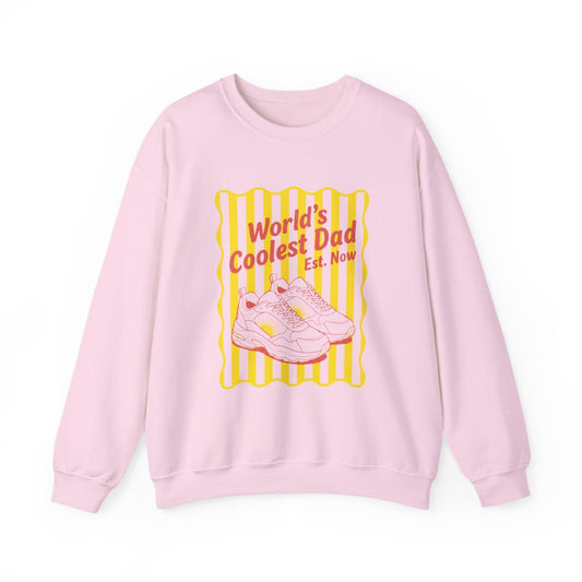 World's Coolest Dad Retro Sweatshirt - funny sweatshirt by Cheeky Business