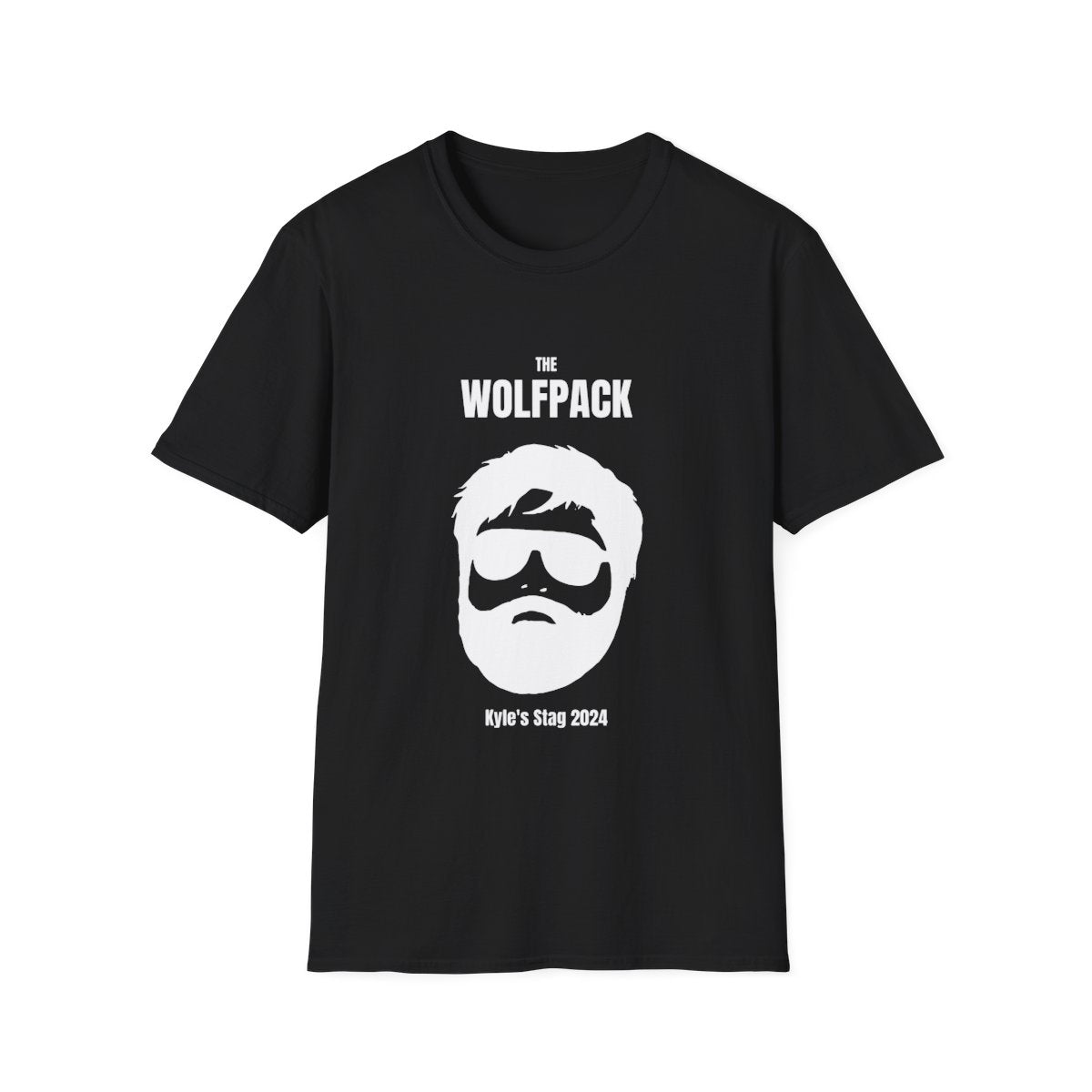 personalised wolfpack stag t-shirt t-shirt front product image
