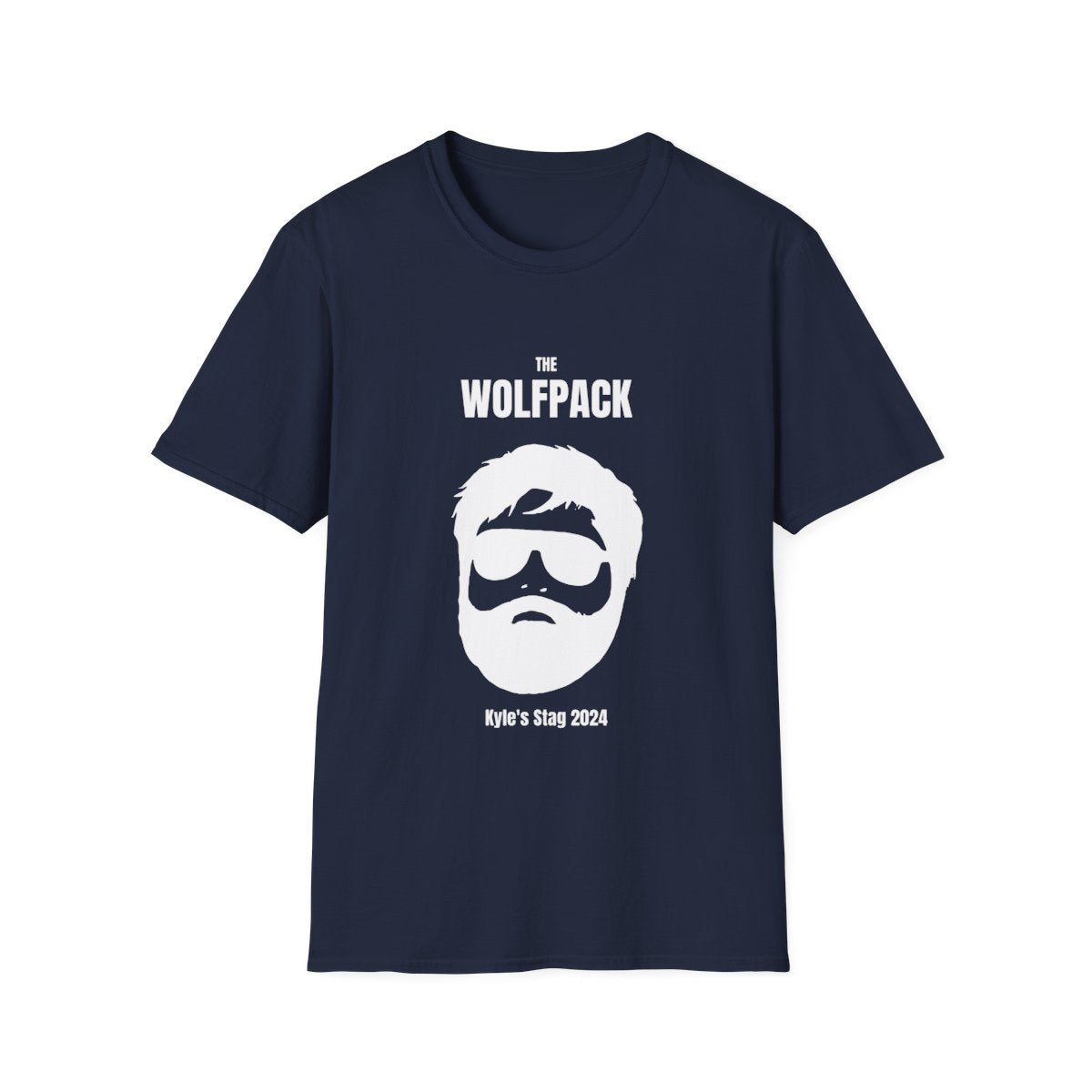 personalised wolfpack stag t-shirt t-shirt alternate colour product image