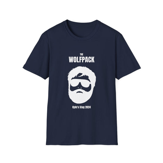 personalised wolfpack stag t-shirt t-shirt alternate colour product image