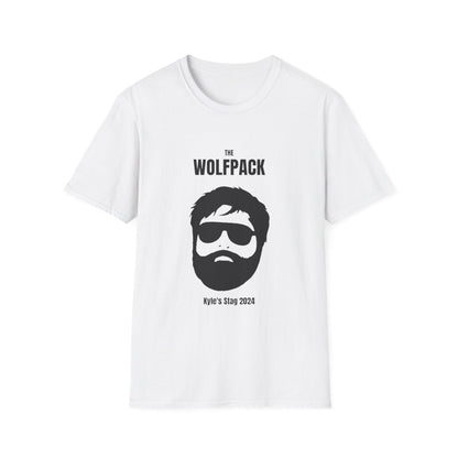 personalised wolfpack stag t-shirt t-shirt second colour product image