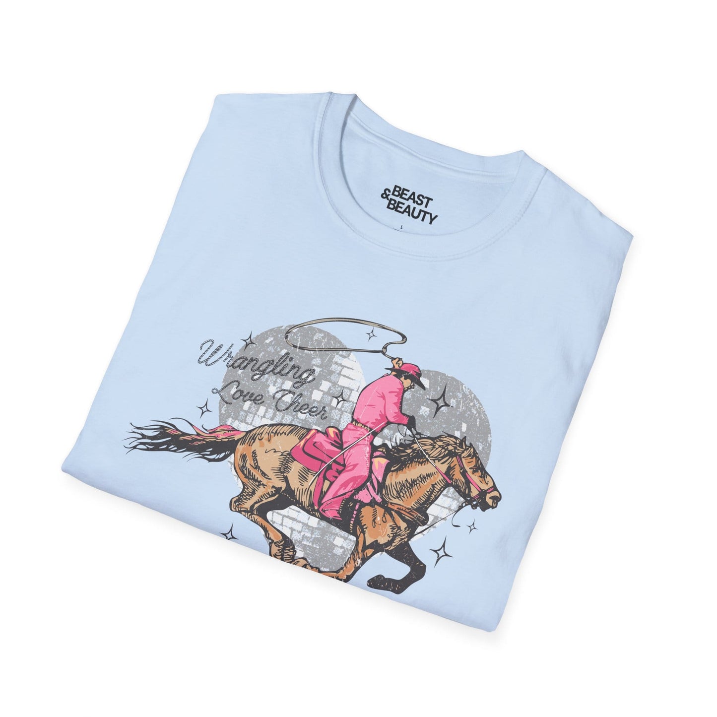wrangling love cheer cowgirl t-shirt t-shirt cowgirl gift idea image 6