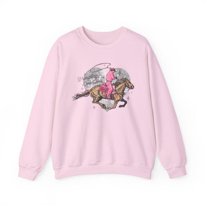 Wrangling Love Cowboy Sweatshirt - funny sweatshirt by Cheeky Business