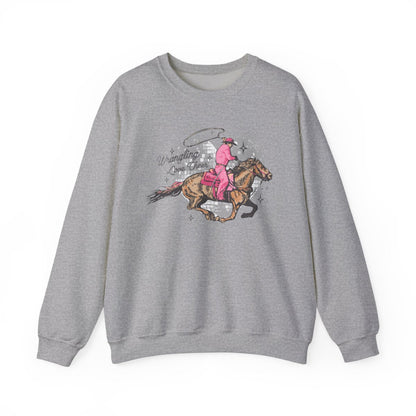 Wrangling Love Cowboy Sweatshirt - funny sweatshirt by Cheeky Business