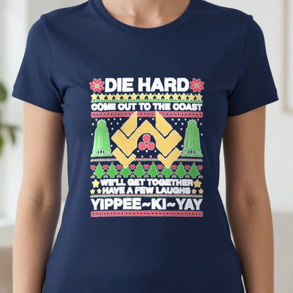 Yippee Ki Yay Christmas Jumper Design T-Shirt & Sweatshirt in another colour