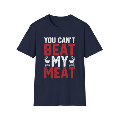 You Can't Beat My Meat BBQ T-Shirt - funny t-shirt by Cheeky Business