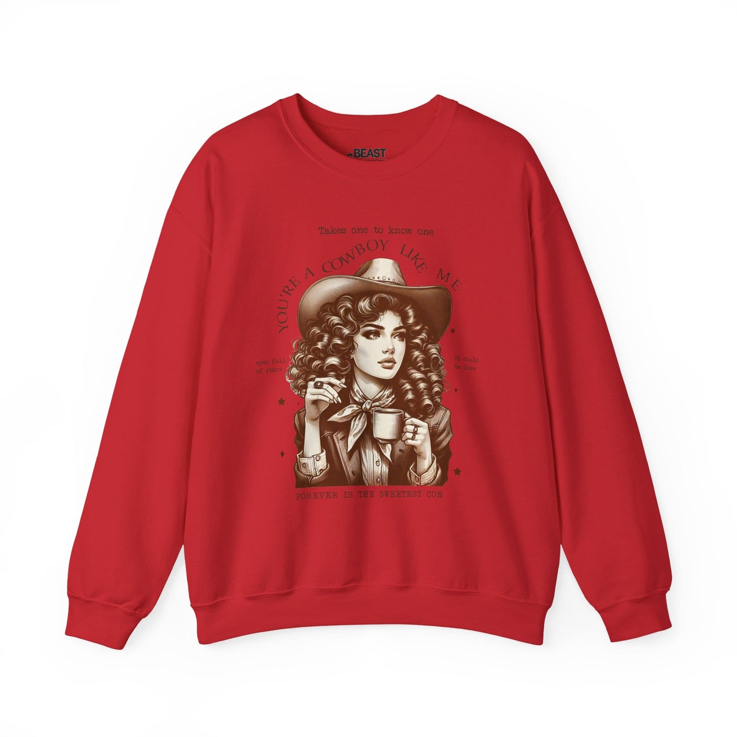 you're a cowboy like me sweatshirt red sweatshirt cowgirl gift idea