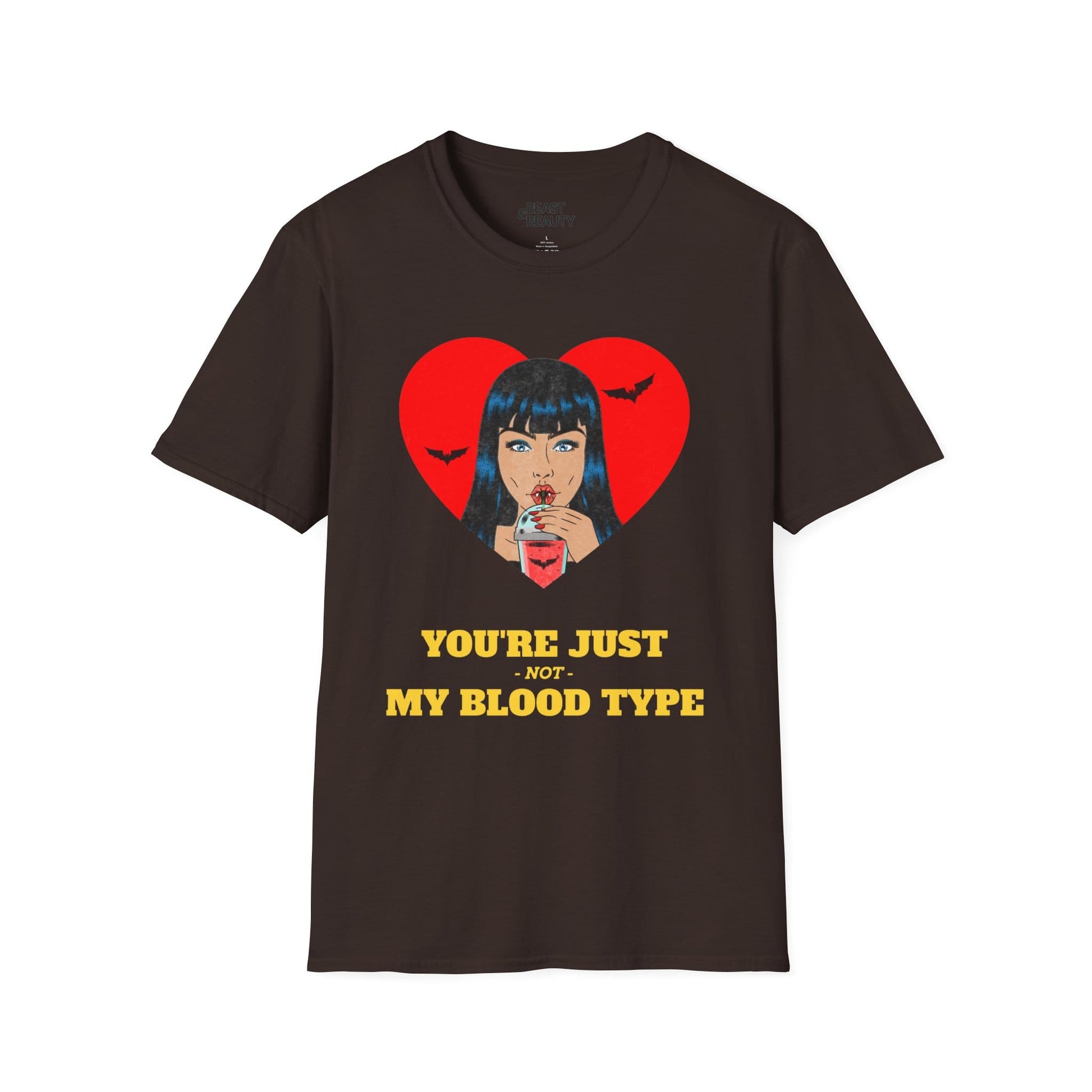 you're just not my blood type halloween t-shirt t-shirt second colour product image