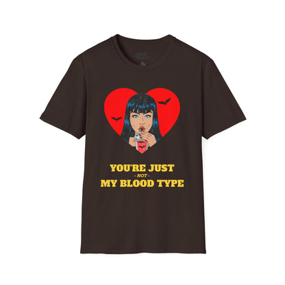you're just not my blood type halloween t-shirt t-shirt second colour product image