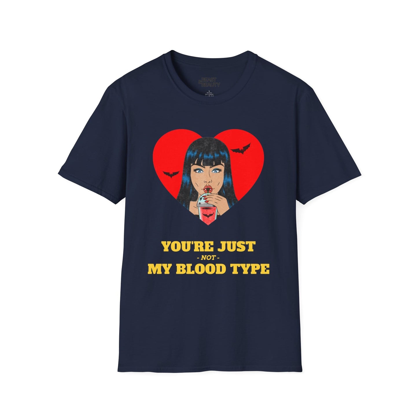 you're just not my blood type halloween t-shirt t-shirt front product image