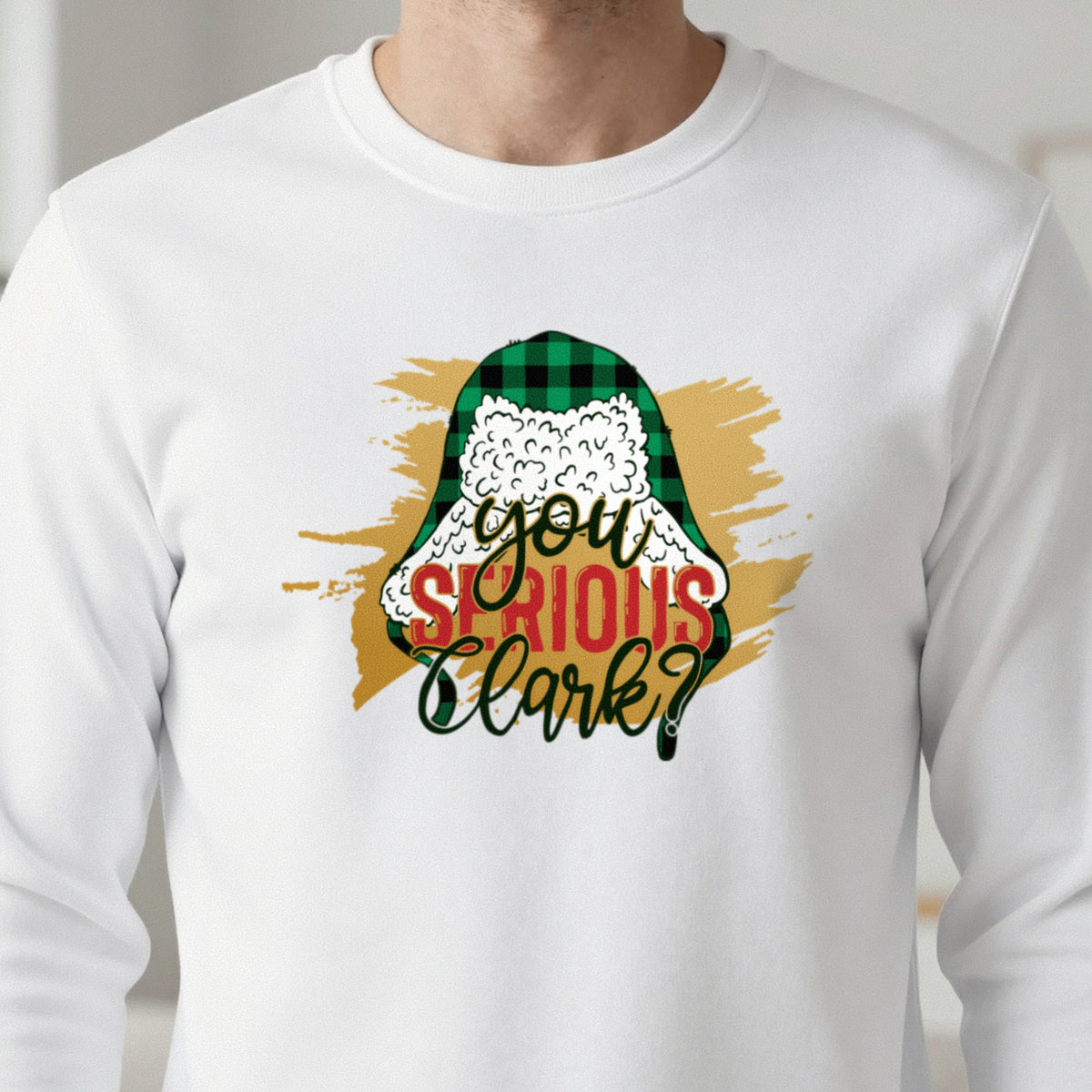 You Serious Clark Christmas T-Shirt & Sweatshirt close-up